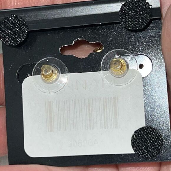 G by Gennaro Gray and Opal CZ Button Earrings - Picture 5 of 8